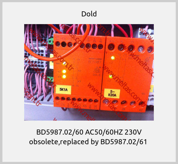 Dold - BD5987.02/60 AC50/60HZ 230V obsolete,replaced by BD5987.02/61 