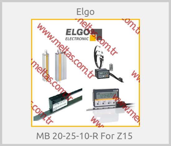 Elgo - MB 20-25-10-R For Z15 