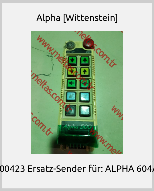 Alpha [Wittenstein]-100423 Ersatz-Sender für: ALPHA 604A 