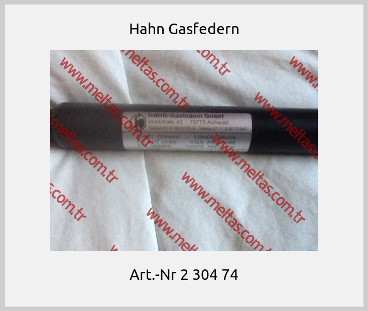Hahn Gasfedern - Art.-Nr 2 304 74