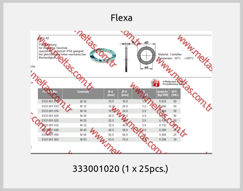 Flexa-333001020 (1 x 25pcs.) 