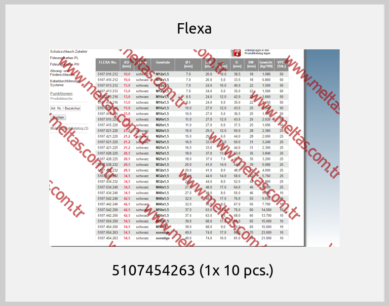 Flexa - 5107454263 (1x 10 pcs.) 