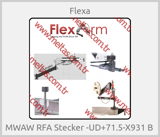 Flexa - MWAW RFA Stecker -UD+71.5-X931 B 