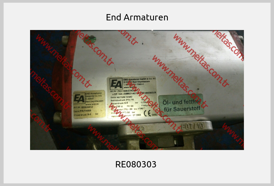 End Armaturen - RE080303 