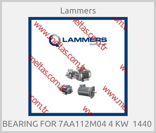 Lammers - BEARING FOR 7AA112M04 4 KW  1440 