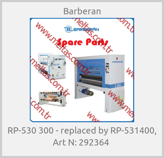 Barberan - RP-530 300 - replaced by RP-531400, Art N: 292364 
