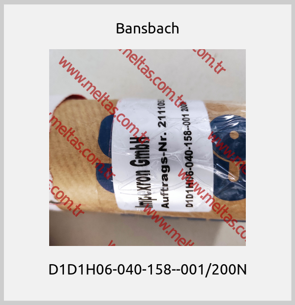 Bansbach - D1D1H06-040-158--001/200N