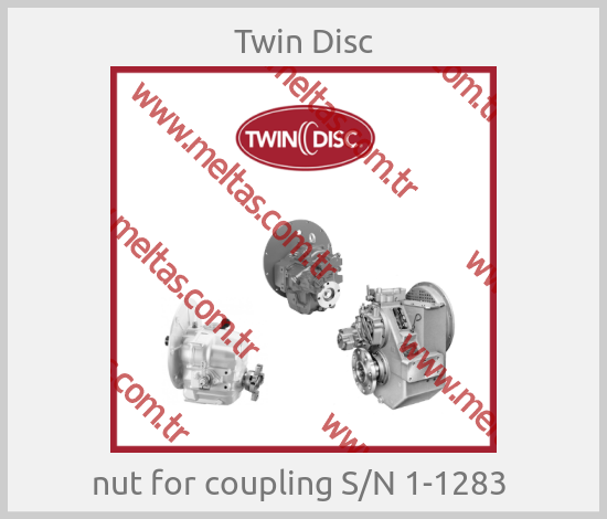 Twin Disc - nut for coupling S/N 1-1283 