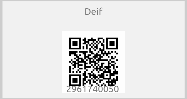 Deif - 2961740050 