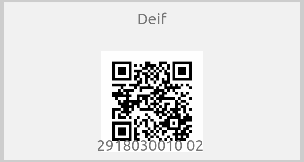 Deif - 2918030010 02 
