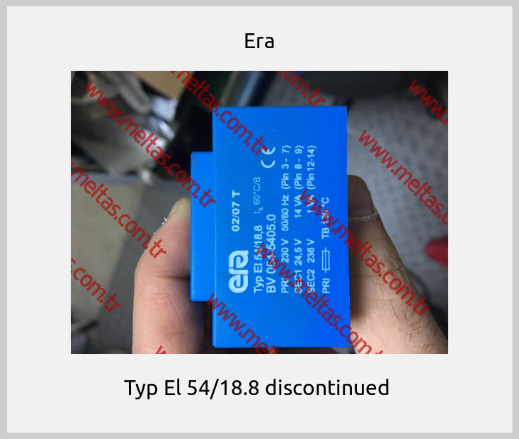 Era-Typ El 54/18.8 discontinued 