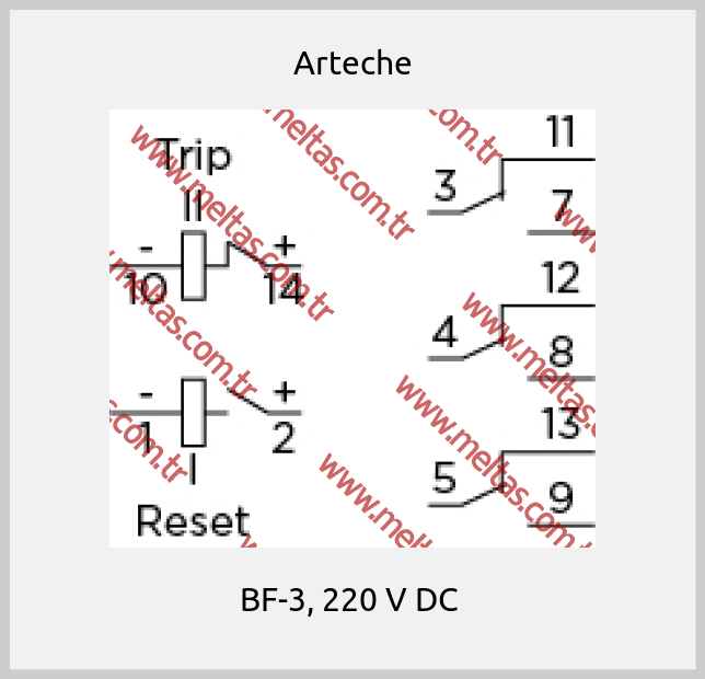 Arteche-BF-3, 220 V DC 
