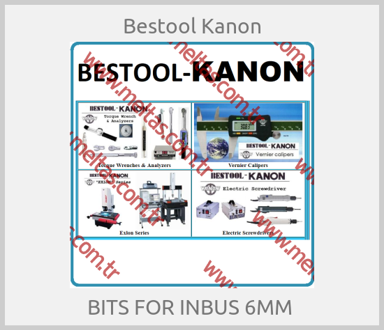 Bestool Kanon-BITS FOR INBUS 6MM 