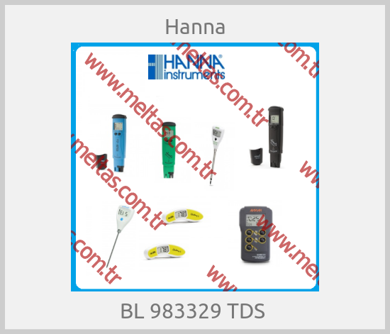 Hanna-BL 983329 TDS 