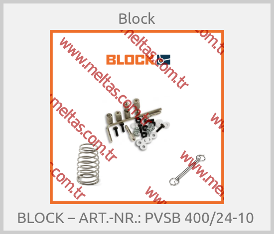 Block - BLOCK – ART.-NR.: PVSB 400/24-10 