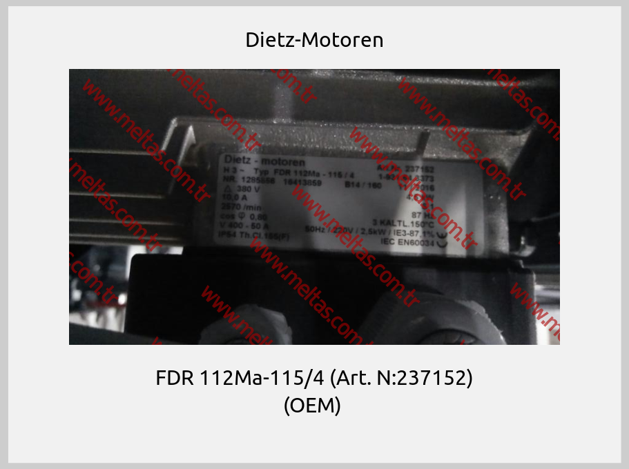Dietz-Motoren - FDR 112Ma-115/4 (Art. N:237152) (OEM) 
