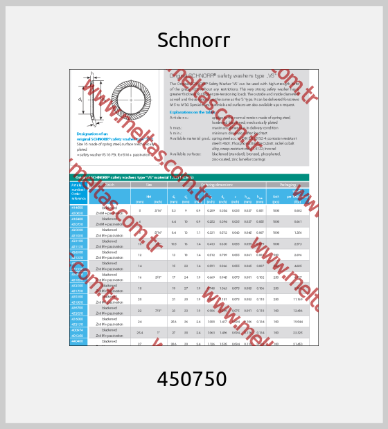 Schnorr - 450750 