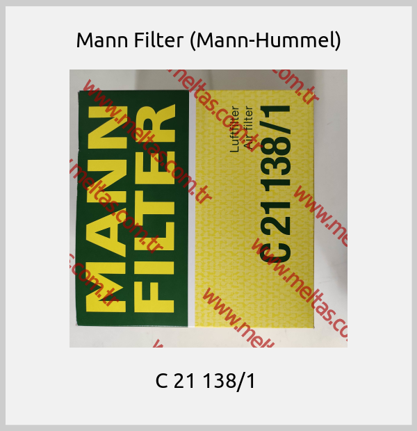 Mann Filter (Mann-Hummel) - C 21 138/1 