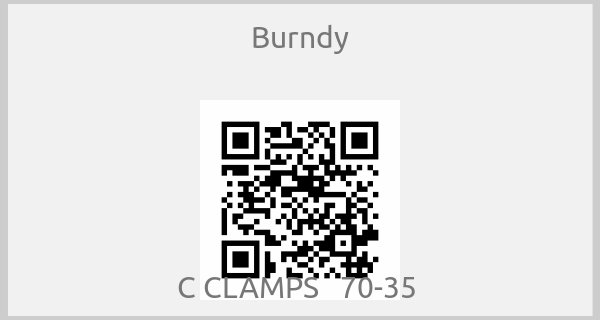 Burndy - C CLAMPS   70-35 