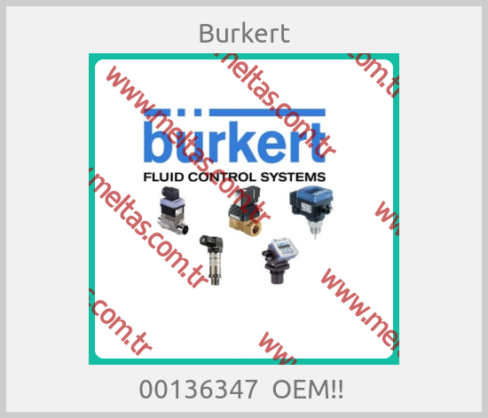 Burkert - 00136347  OEM!! 