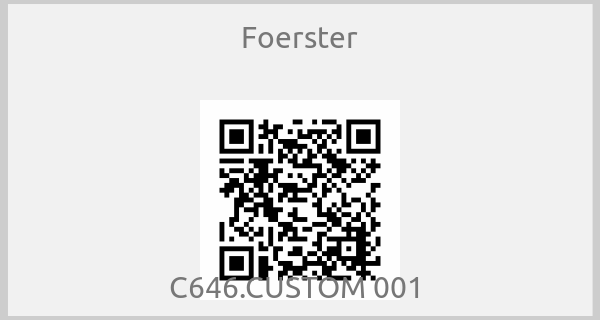 Foerster - C646.CUSTOM 001 