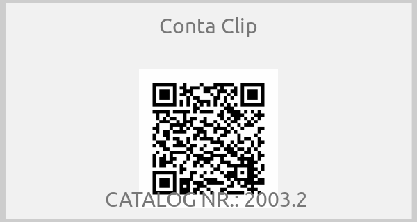 Conta Clip-CATALOG NR.: 2003.2 