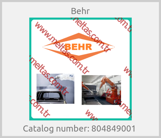Behr - Catalog number: 804849001 