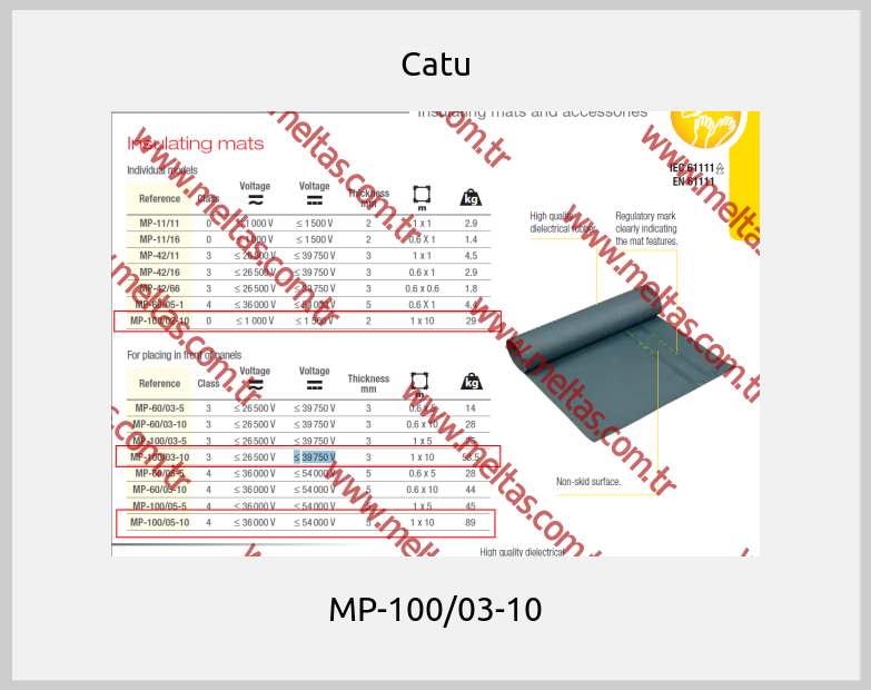 Catu - MP-100/03-10