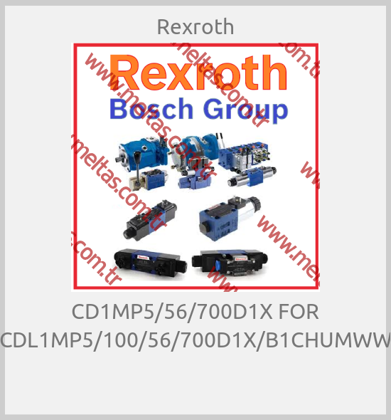 Rexroth - CD1MP5/56/700D1X FOR CDL1MP5/100/56/700D1X/B1CHUMWW 