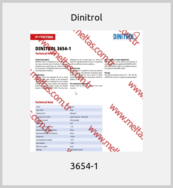 Dinitrol - 3654-1  