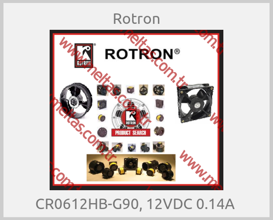 Rotron-CR0612HB-G90, 12VDC 0.14A 