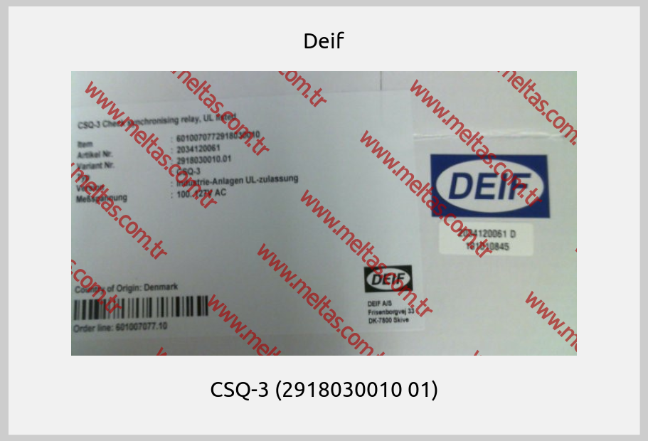 Deif-CSQ-3 (2918030010 01)