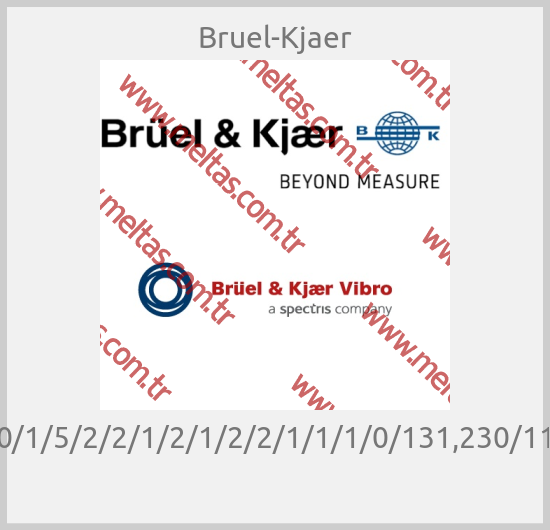 Bruel-Kjaer - CV110/1/5/2/2/1/2/1/2/2/1/1/1/0/131,230/115VAC 