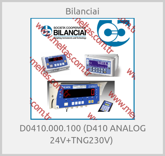 Bilanciai - D0410.000.100 (D410 ANALOG 24V+TNG230V) 