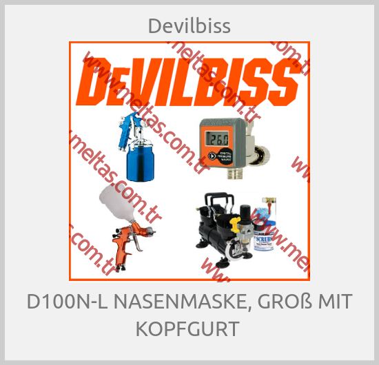 Devilbiss - D100N-L NASENMASKE, GROß MIT KOPFGURT 