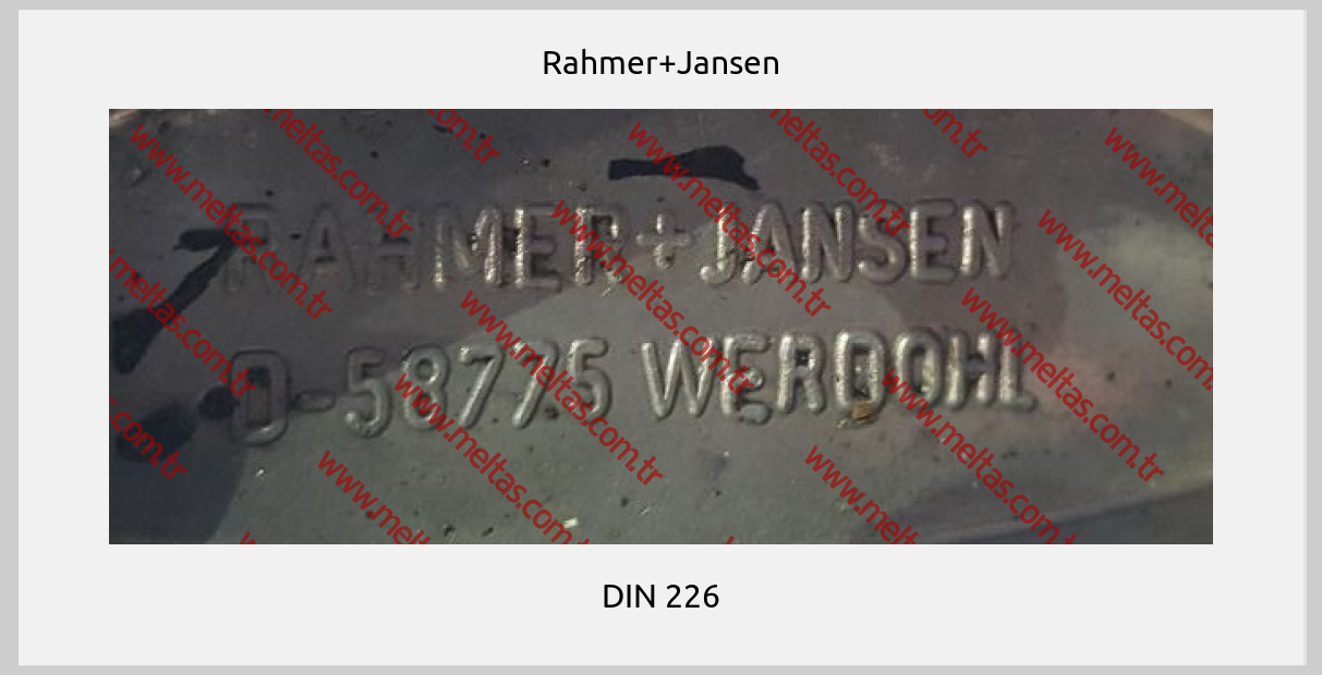 Rahmer+Jansen - DIN 226