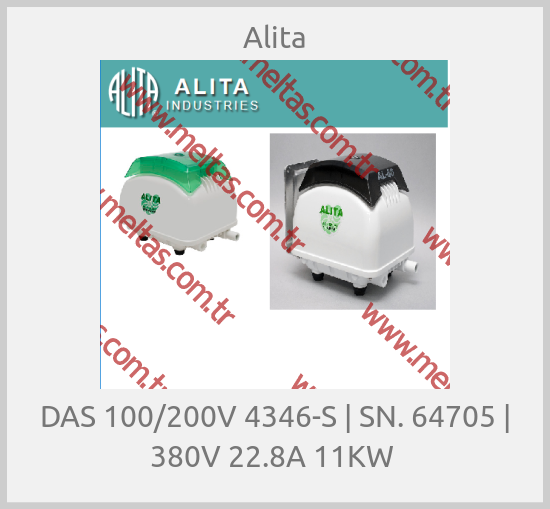 Alita - DAS 100/200V 4346-S | SN. 64705 | 380V 22.8A 11KW 