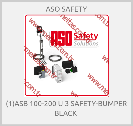 ASO SAFETY-(1)ASB 100-200 U 3 SAFETY-BUMPER BLACK 