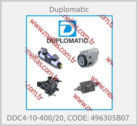Duplomatic-DDC4-10-400/20, CODE: 496305B07 