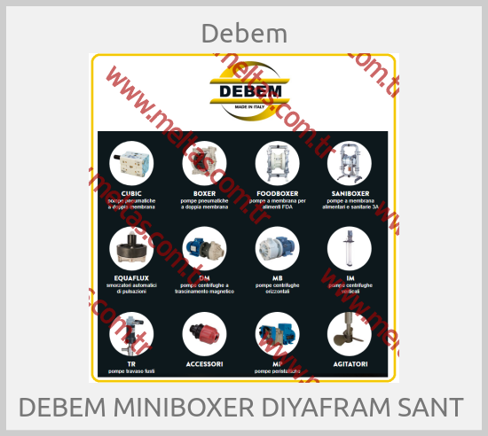 Debem-DEBEM MINIBOXER DIYAFRAM SANT 