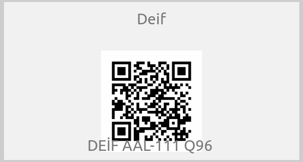 Deif - DEİF AAL-111 Q96 