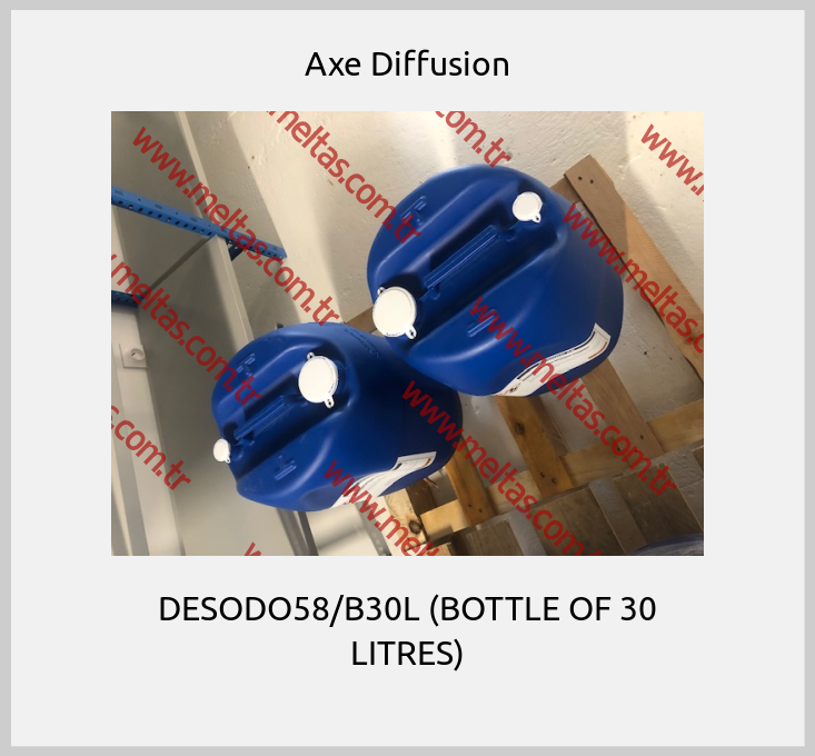 Axe Diffusion - DESODO58/B30L (BOTTLE OF 30 LITRES)