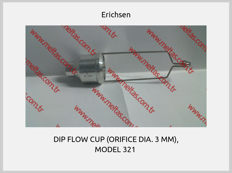 Erichsen-DIP FLOW CUP (ORIFICE DIA. 3 MM), MODEL 321 