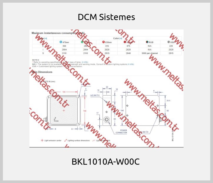 DCM Sistemes - BKL1010A-W00C 