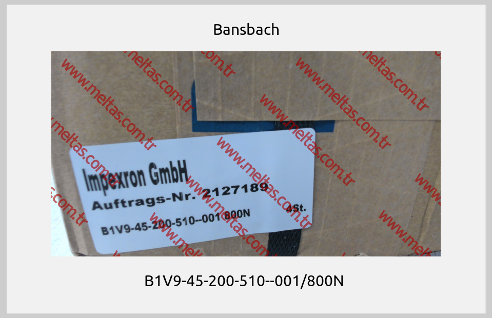 Bansbach - B1V9-45-200-510--001/800N 