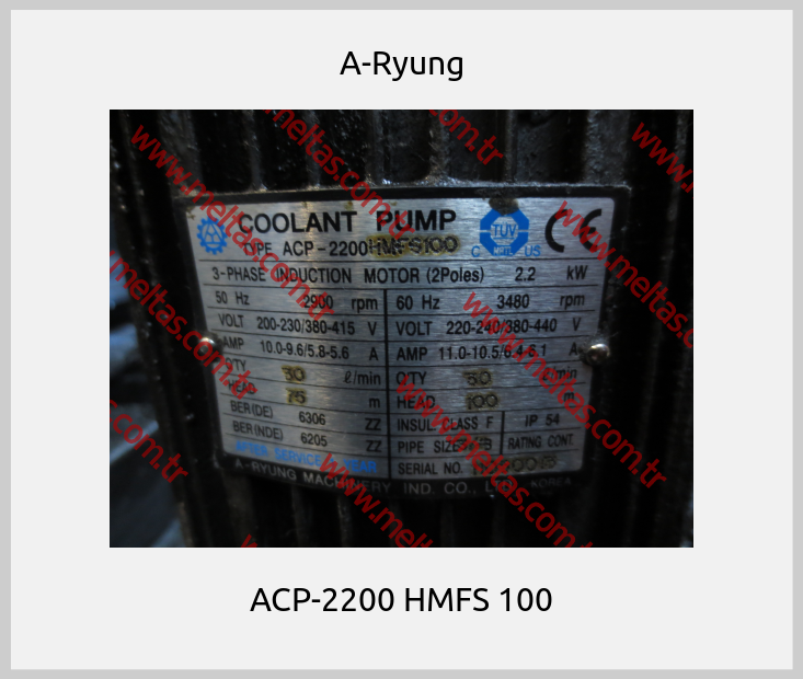 A-Ryung - ACP-2200 HMFS 100