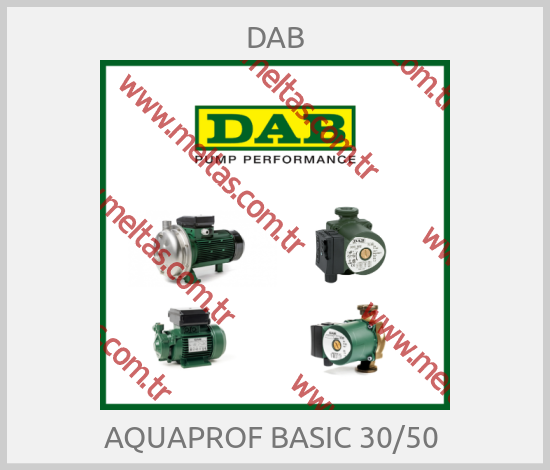 DAB - AQUAPROF BASIC 30/50 