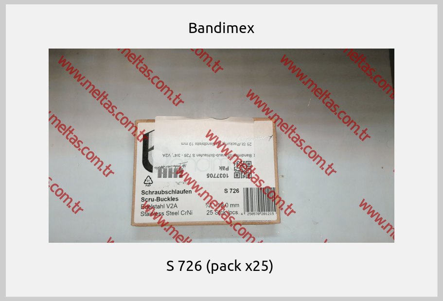 Bandimex-S 726 (pack x25) 