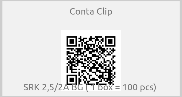 Conta Clip-SRK 2,5/2A BG ( 1 box = 100 pcs) 