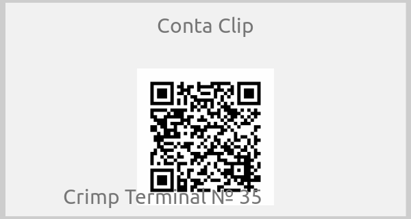 Conta Clip-Crimp Terminal № 35                  